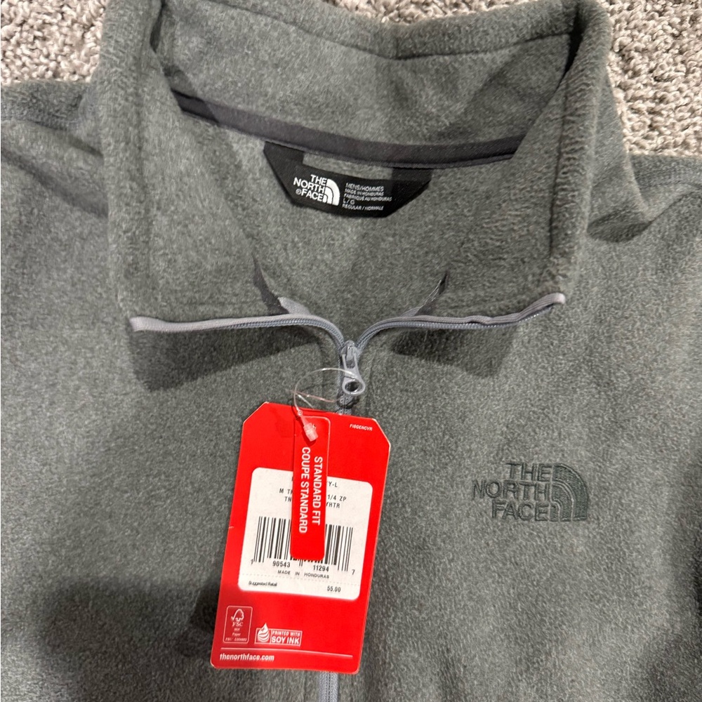 The North Face Gray Half-Zip Jacket - Picture 2 of 2